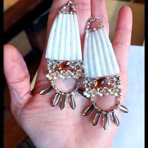 Native American Dentalium Shell Earrings Native Made